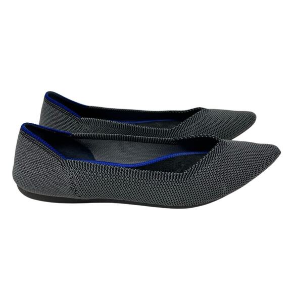 Rothy's Gray Pointed Toe Washable Flats 6.5 - Picture 2 of 7
